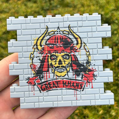 Great Graffiti Wallbrick (Light Grey) – custom LEGO-compatible minifigure item by BrickTactical