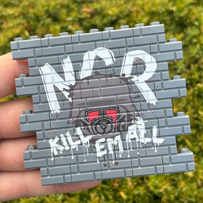 Kill 'em All Graffiti Wallbrick