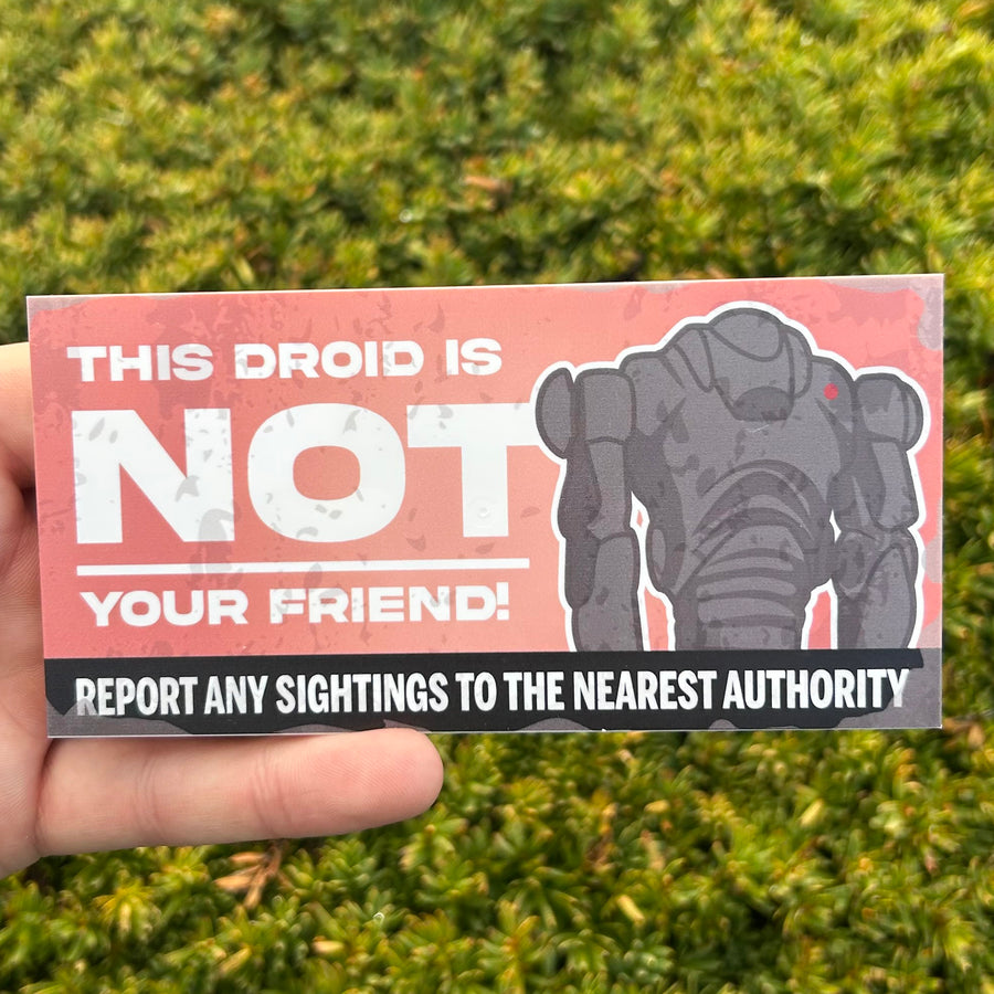 NOT Your Friend Billboard Tile – custom LEGO-compatible minifigure item by BrickTactical