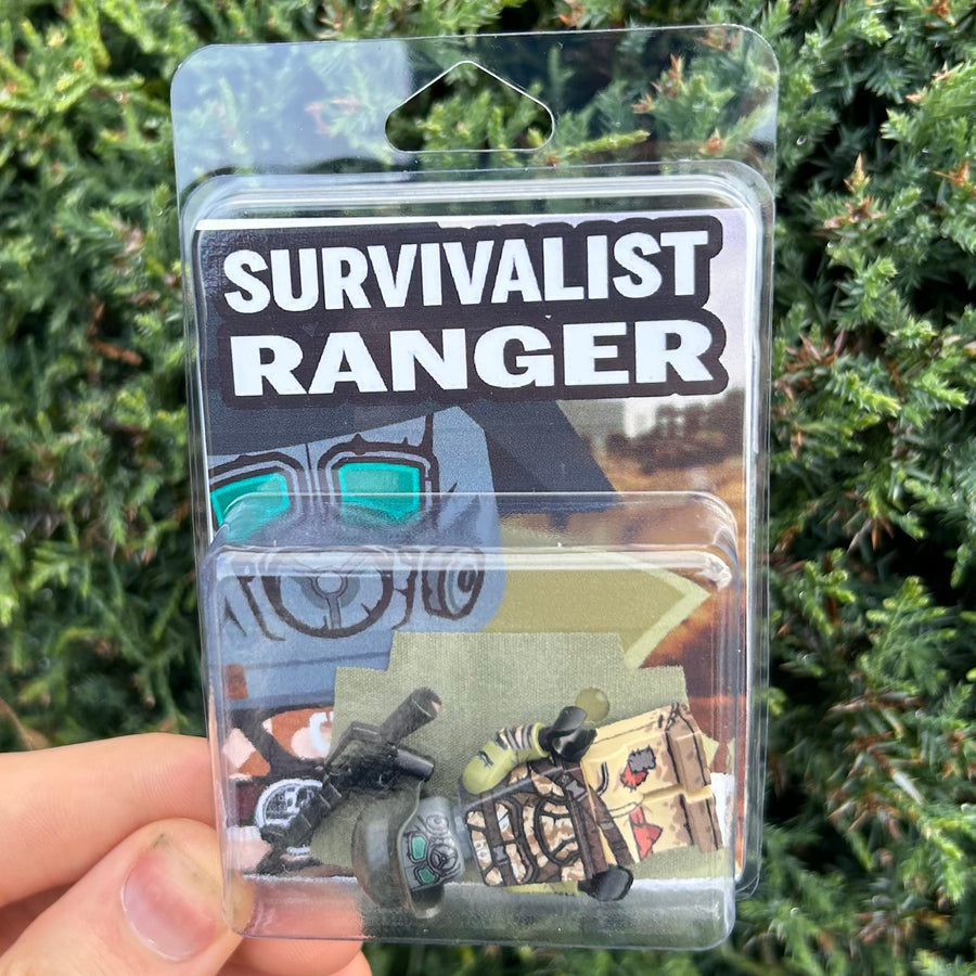 Survivalist Ranger - LIMITED EDITION 1/108 – custom LEGO-compatible minifigure item by BrickTactical, alternate view