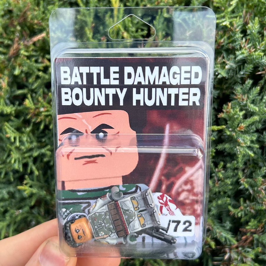 BrickTactical Custom LEGO Minifigure Battle Damaged Bounty Hunter Limited Edition 1/72 view 2