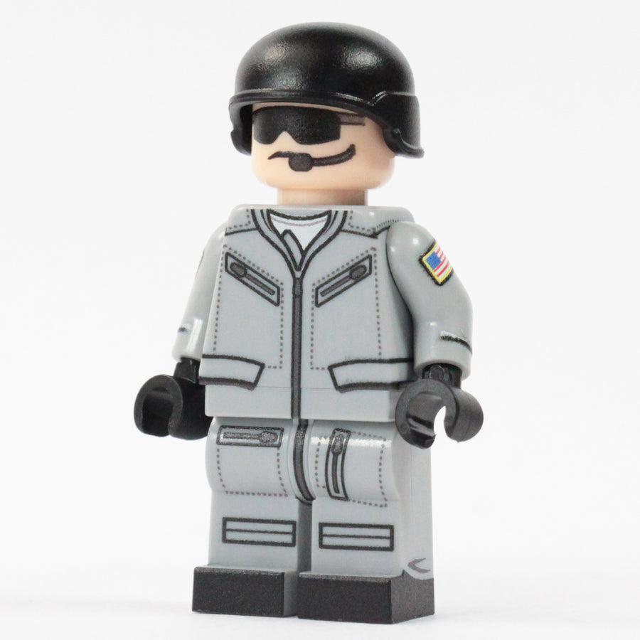 BrickTactical Custom LEGO AH-6 Littlebird Helicopter view 3