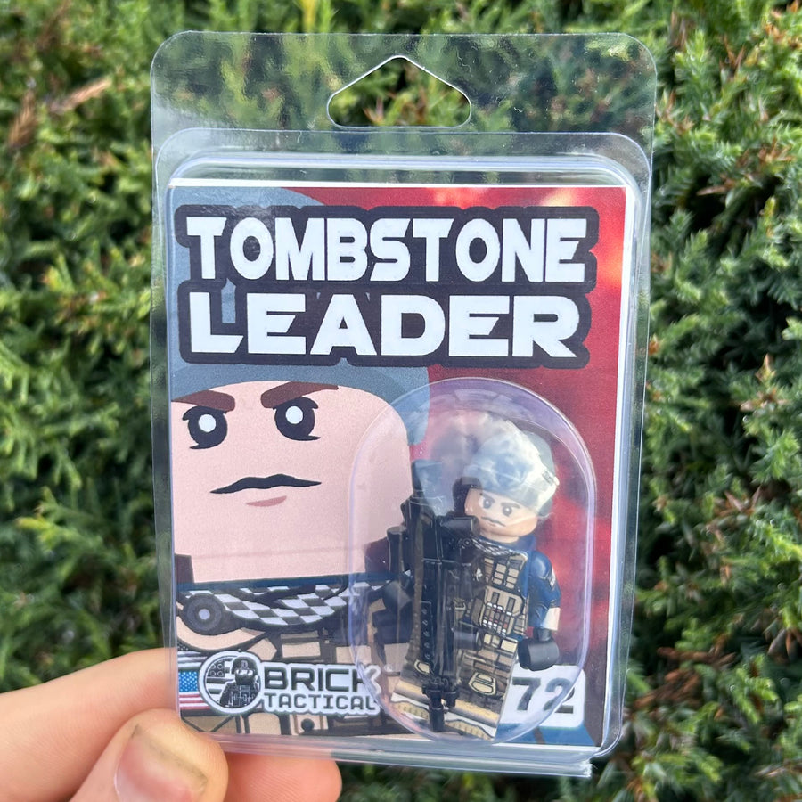 Tombstone Leader - LIMITED EDITION 1/72 – custom LEGO-compatible minifigure item by BrickTactical, alternate view