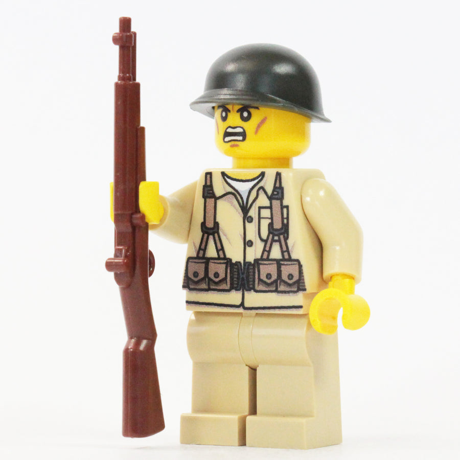 WW2 American Soldier – custom LEGO-compatible minifigure item by BrickTactical