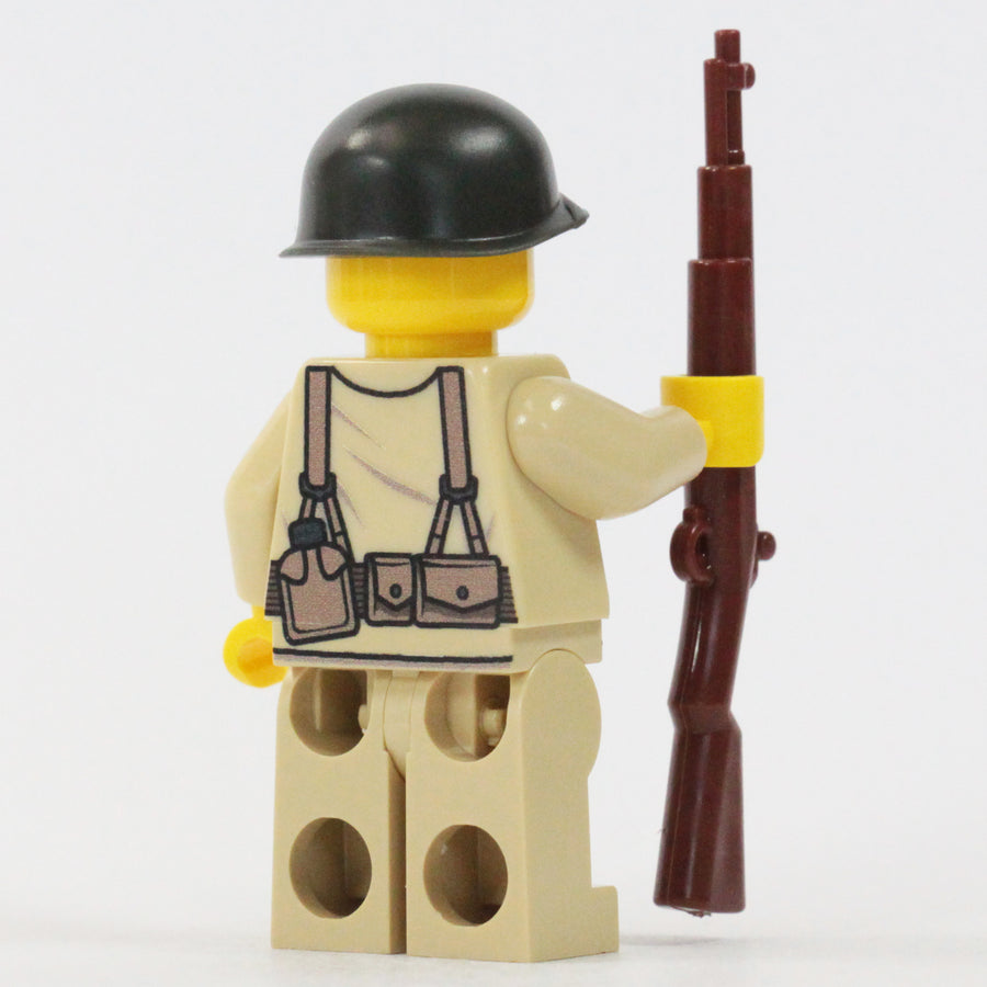 WW2 American Soldier – custom LEGO-compatible minifigure item by BrickTactical, alternate view