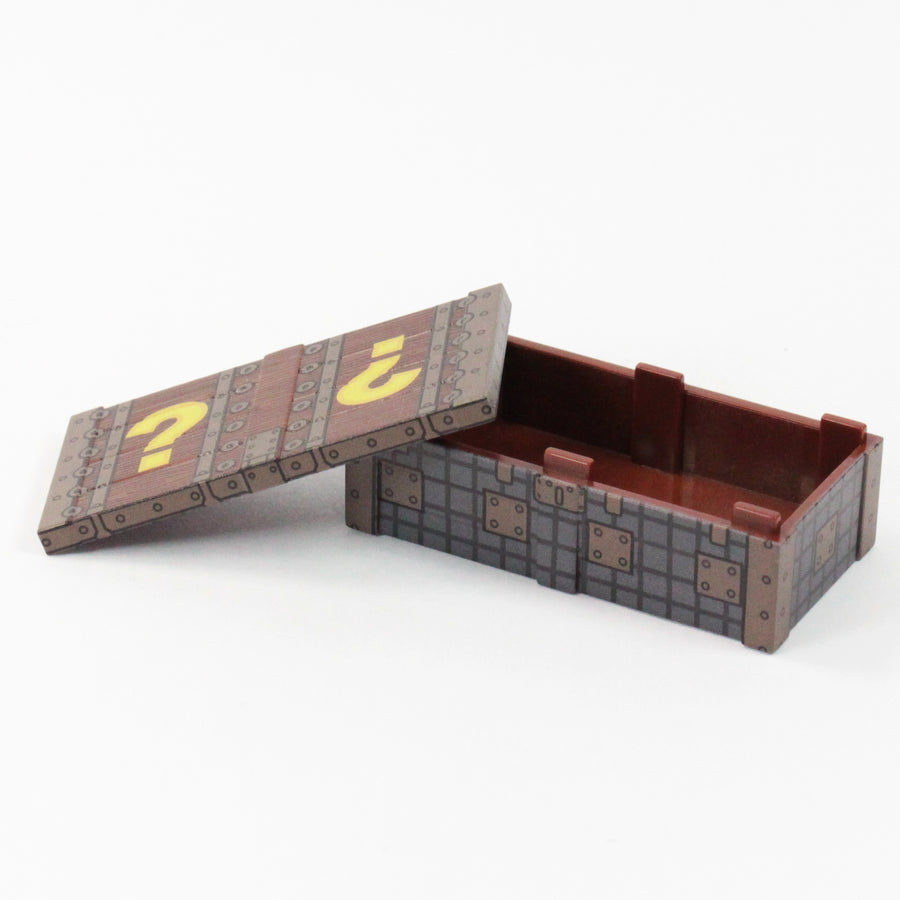Mystery Crate (Dark Wood) – custom LEGO-compatible minifigure item by BrickTactical, alternate view