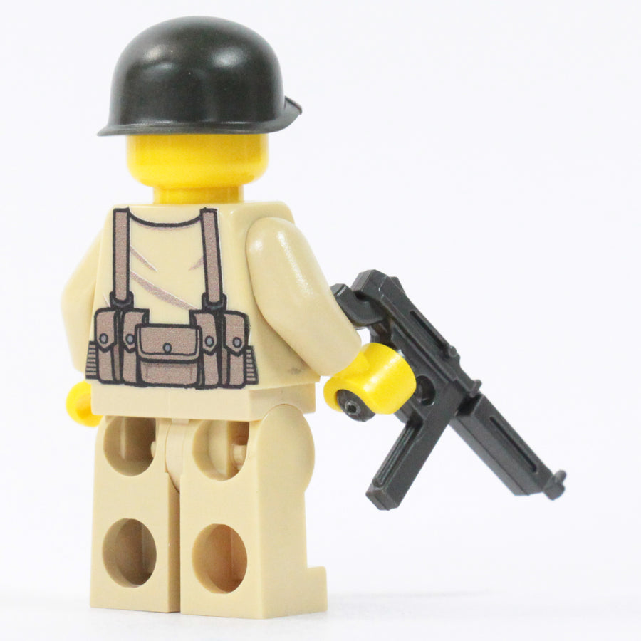 WW2 American Thompson Gunner – custom LEGO-compatible minifigure item by BrickTactical, alternate view