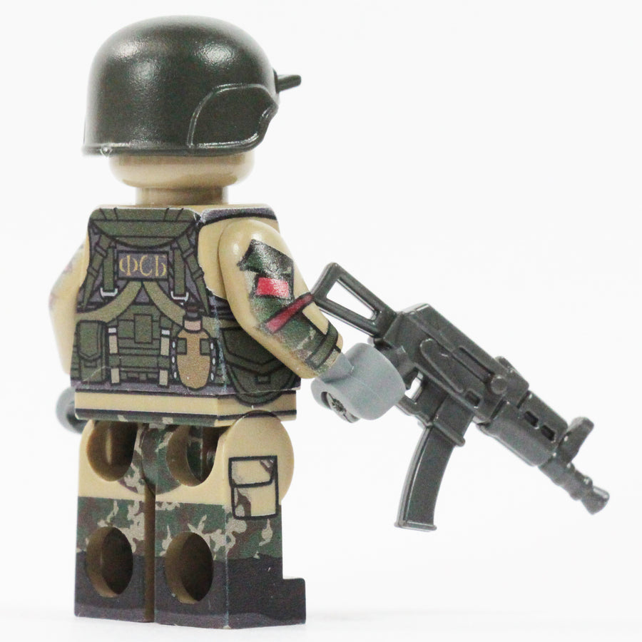 Machine Gun Operator – custom LEGO-compatible minifigure item by BrickTactical, alternate view