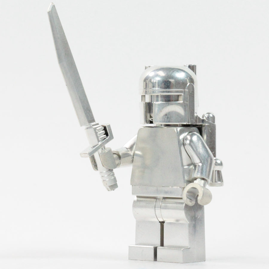 Chrome Bounty Hunter - LIMITED EDITION 1/36 – custom LEGO-compatible minifigure item by BrickTactical, alternate view