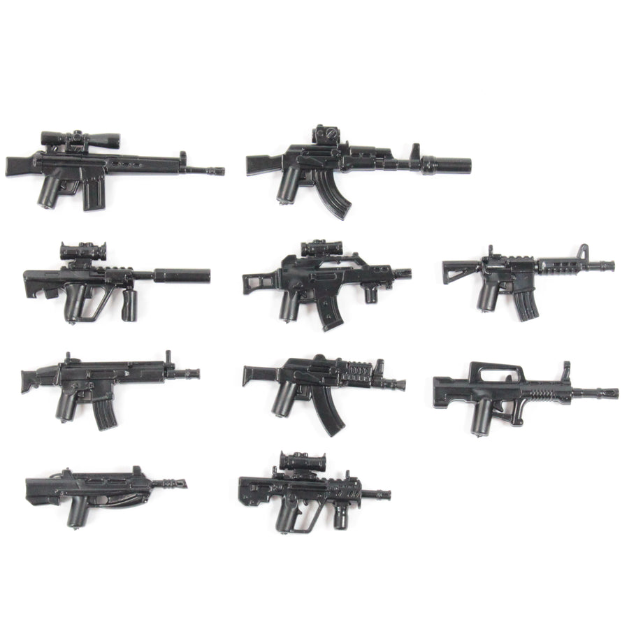 Rifle Combat Weapon Pack – custom LEGO-compatible minifigure item by BrickTactical