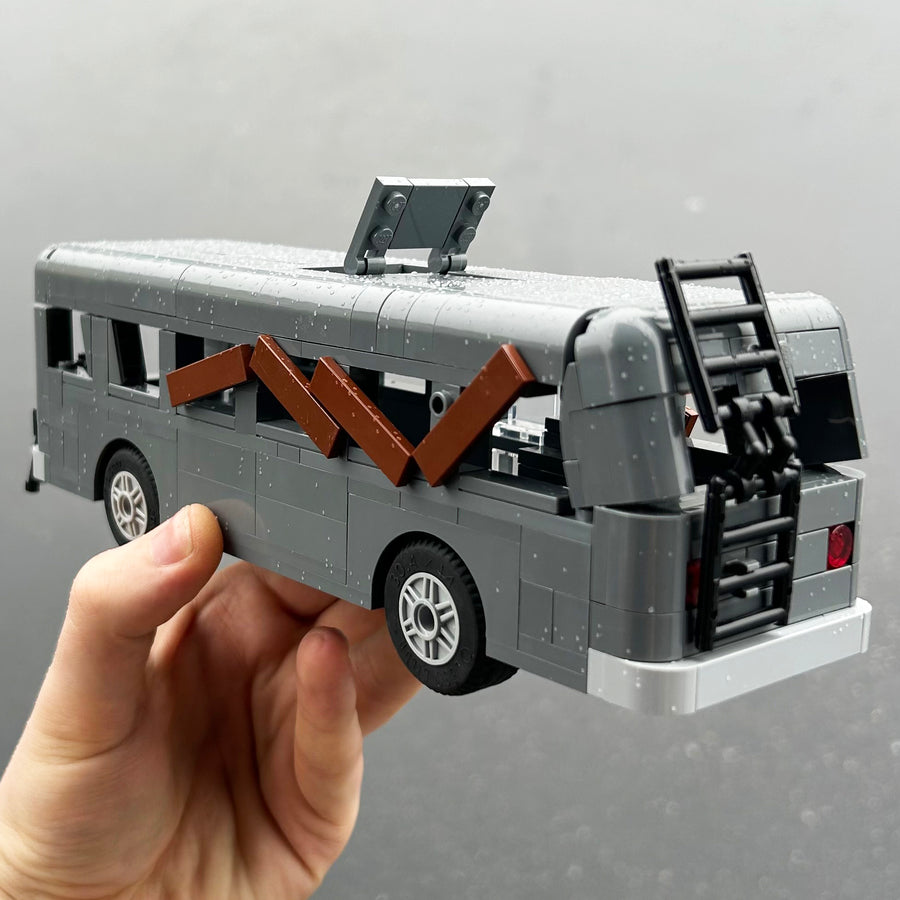 Zombie Bus – custom LEGO-compatible minifigure item by BrickTactical, alternate view