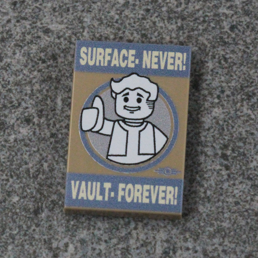 Surface Never (Dark Tan) – custom LEGO-compatible minifigure item by BrickTactical