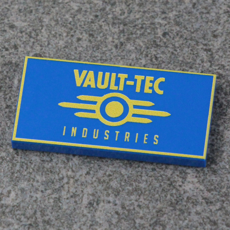 BrickTactical Custom Printed LEGO Blue Vault Tile