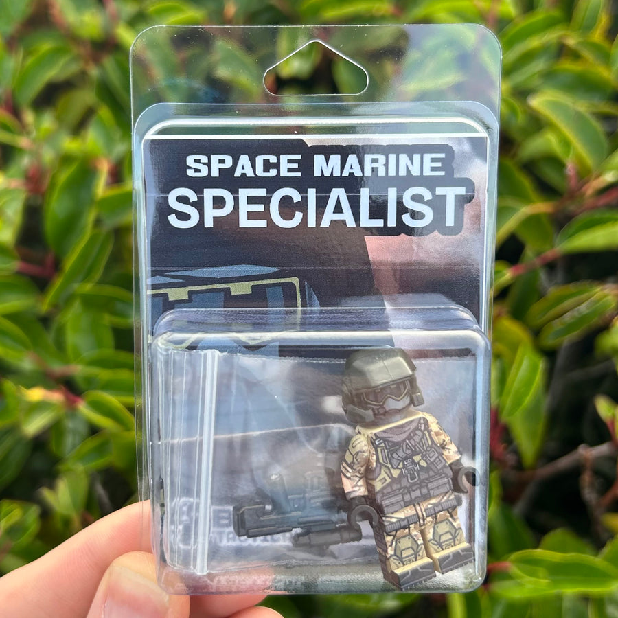 Space Marine Specialist - LIMITED EDITION 1/108 – custom LEGO-compatible minifigure item by BrickTactical, alternate view