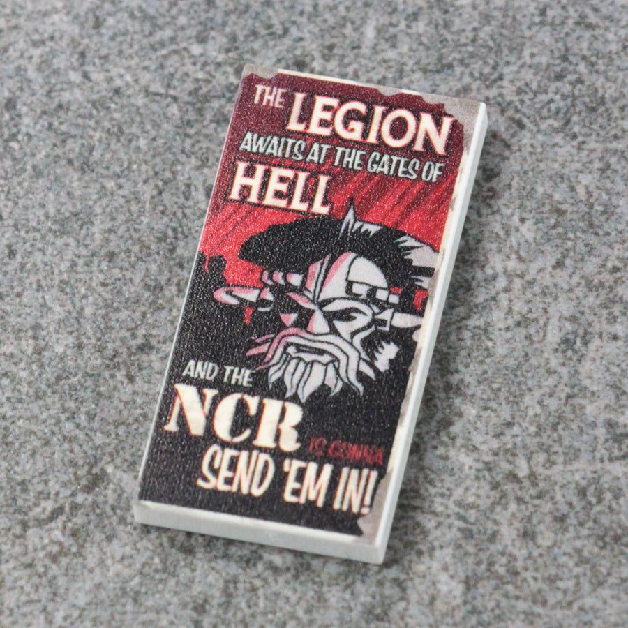The Legion Poster Tile – custom LEGO-compatible minifigure item by BrickTactical