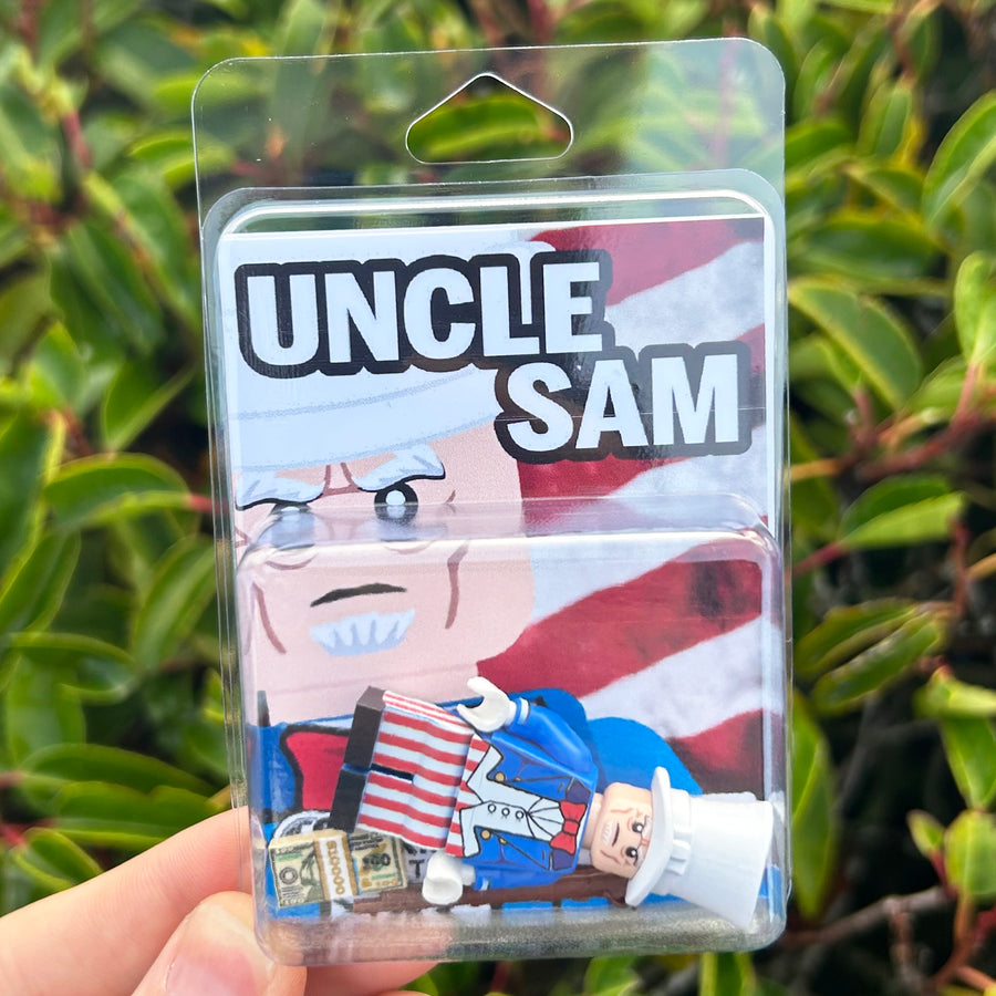 Uncle Sam - LIMITED EDITION 1/108 – custom LEGO-compatible minifigure item by BrickTactical, alternate view