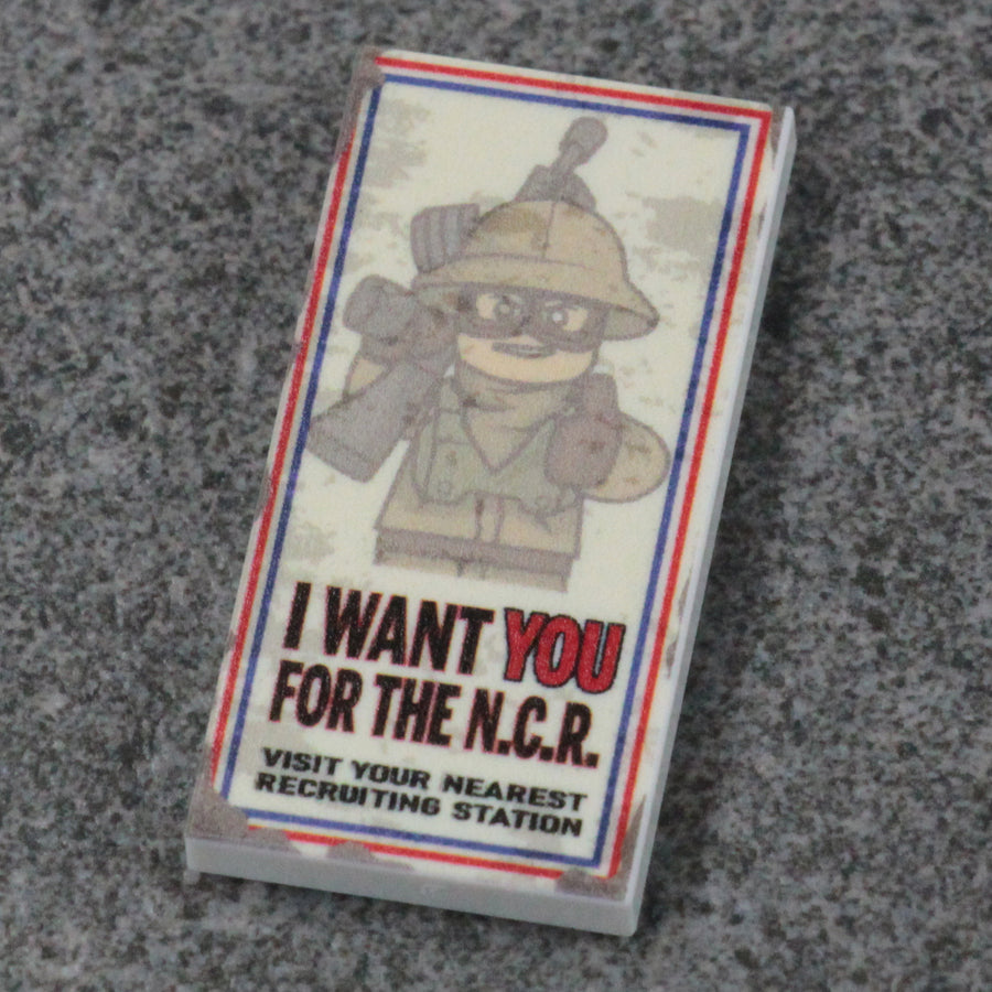 I want YOU! Poster Tile – custom LEGO-compatible minifigure item by BrickTactical