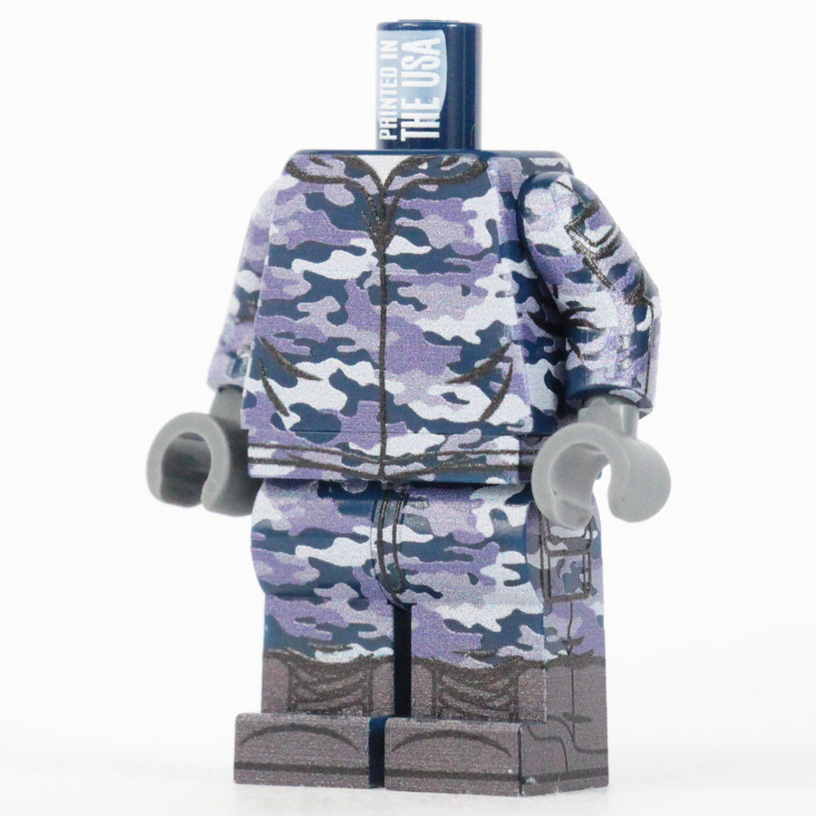 BrickTactical Custom LEGO Minifigure Blue Camo Body