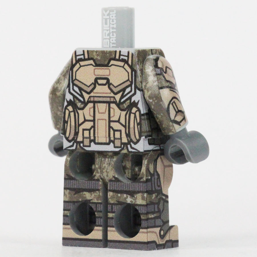 Light Grey Marine Body #2 – custom LEGO-compatible minifigure item by BrickTactical, alternate view