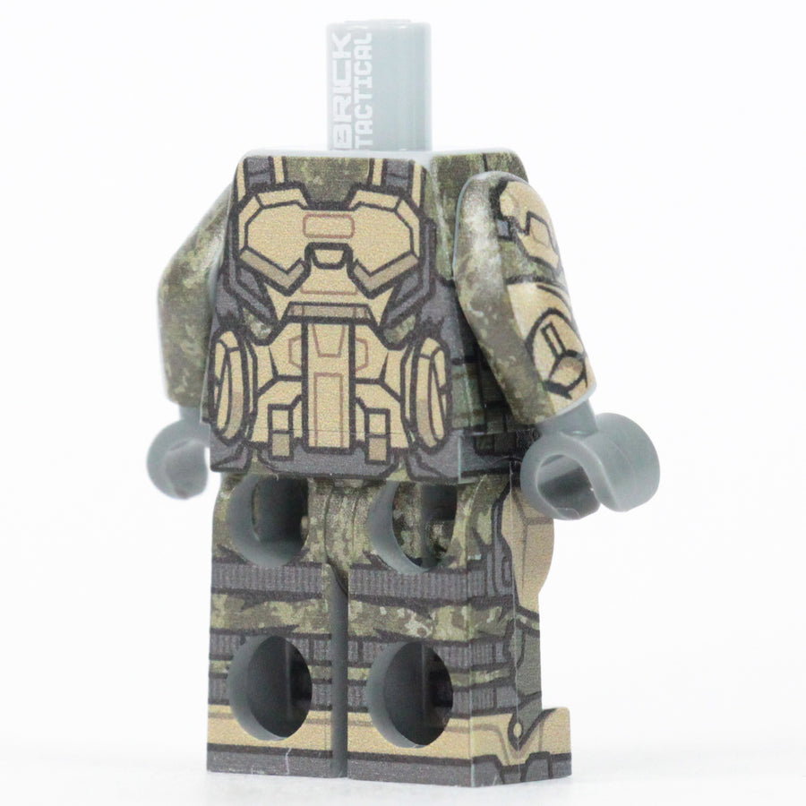 Light Grey Marine Body #3 – custom LEGO-compatible minifigure item by BrickTactical, alternate view