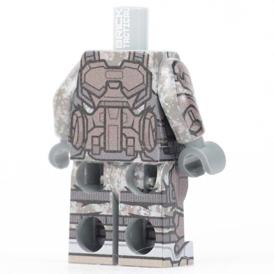 Light Grey Marine Body #1 – custom LEGO-compatible minifigure item by BrickTactical, alternate view