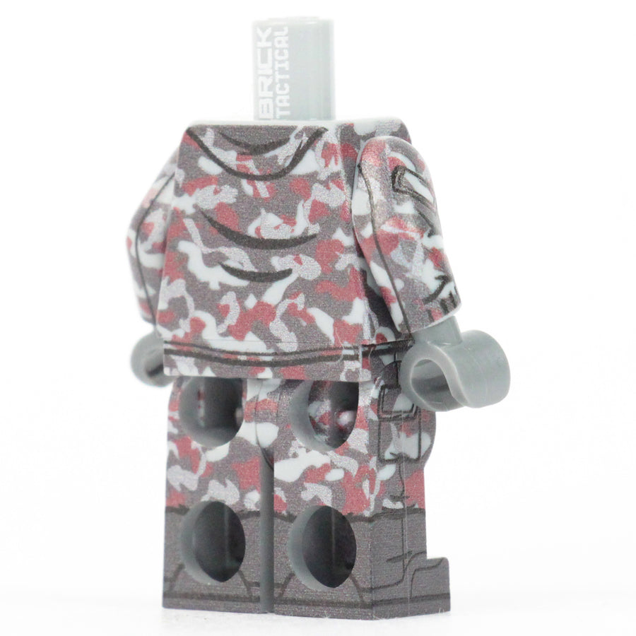 Red Urban Camo Body – custom LEGO-compatible minifigure item by BrickTactical, alternate view