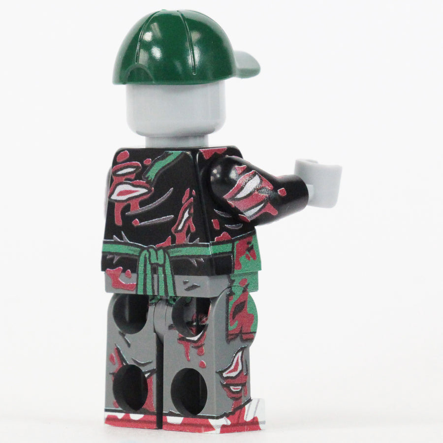 Zombie Barista - LIMITED EDITION 1/72 – custom LEGO-compatible minifigure item by BrickTactical, alternate view