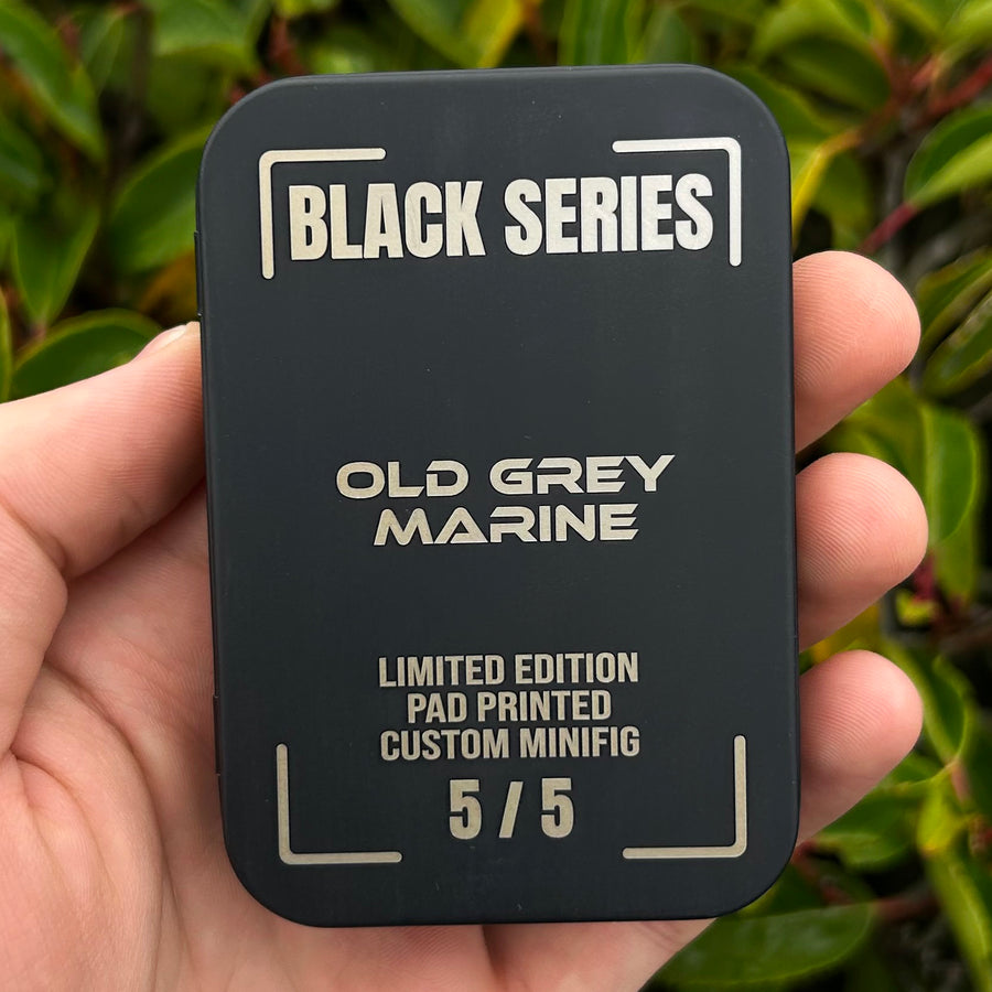 OLD GREY MARINE - BLACK SERIES LIMITED EDITION 1/5 – custom LEGO-compatible minifigure item by BrickTactical, alternate view