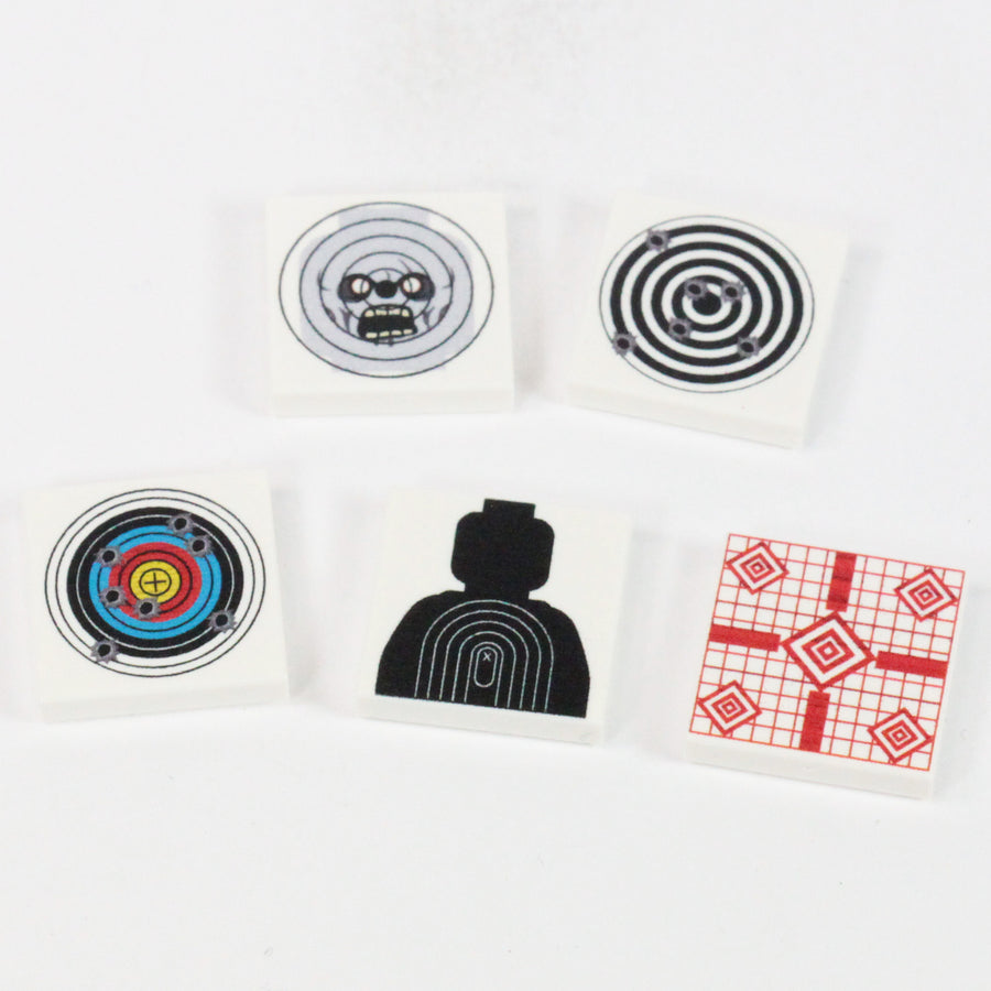 Shooting Target Tiles – custom LEGO-compatible minifigure item by BrickTactical, alternate view
