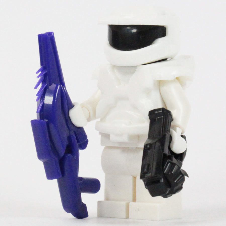 Space Marine (White) – custom LEGO-compatible minifigure item by BrickTactical