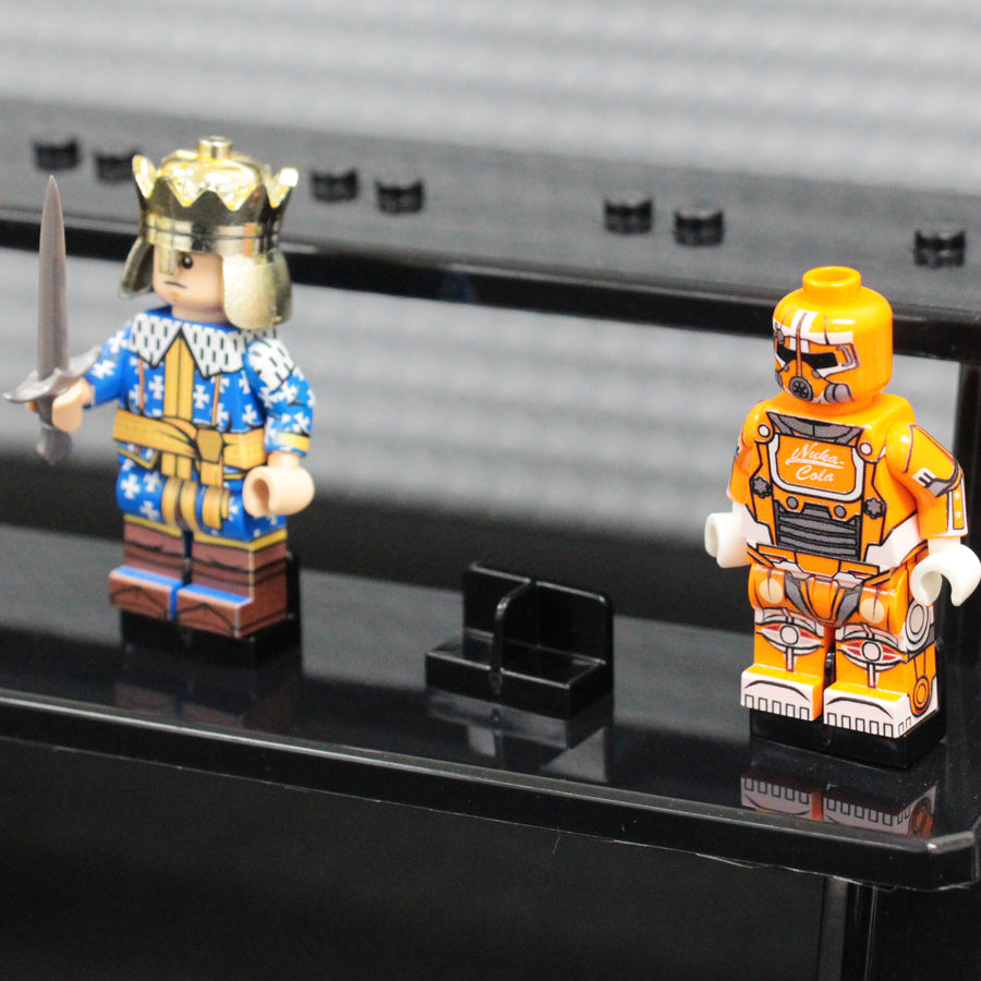 Minifigure Display Stand - Figure Panels x18 – custom LEGO-compatible minifigure item by BrickTactical