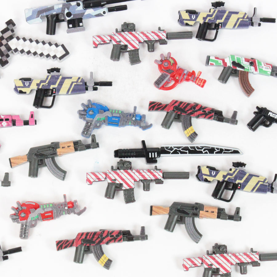 Random Printed Weapon Skin – custom LEGO-compatible minifigure item by BrickTactical
