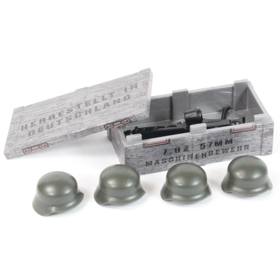 Heavy MG Weapon Crate – custom LEGO-compatible minifigure item by BrickTactical, alternate view