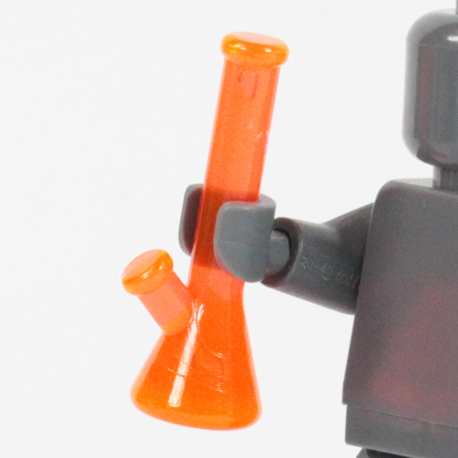 Transparent Orange Cooking Beaker – custom LEGO-compatible minifigure item by BrickTactical
