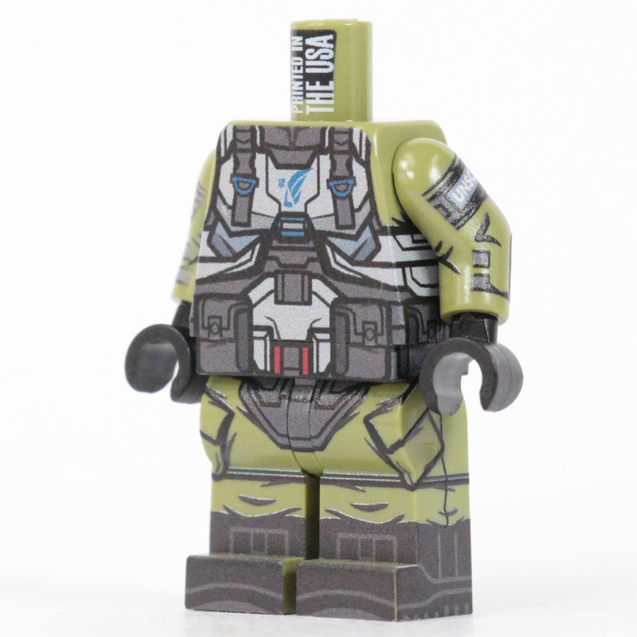 Space Marine Pilot Body – custom LEGO-compatible minifigure item by BrickTactical