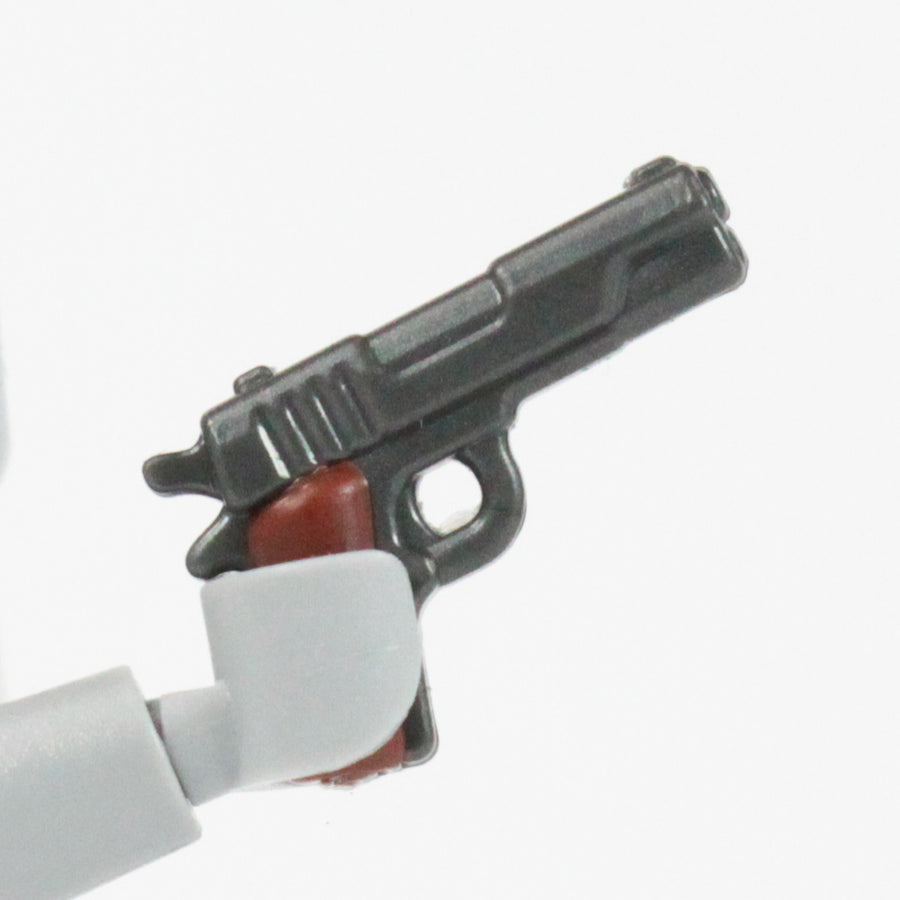 Overmolded M1911 Pistol – custom LEGO-compatible minifigure item by BrickTactical, alternate view