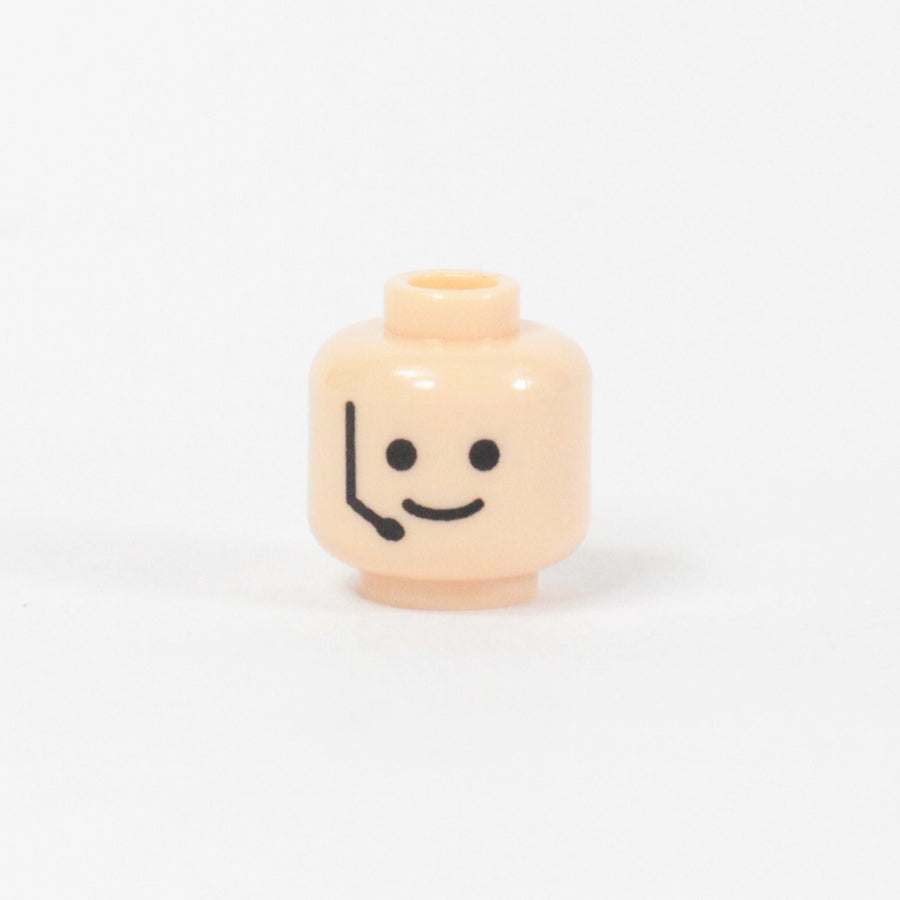 Marine Head Smile (Plain) – custom LEGO-compatible minifigure item by BrickTactical, alternate view