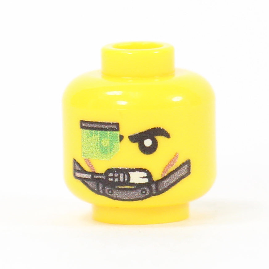 Marine Head #2 (Yellow) – custom LEGO-compatible minifigure item by BrickTactical