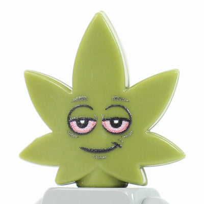 Chill Leaf Head – custom LEGO-compatible minifigure item by BrickTactical