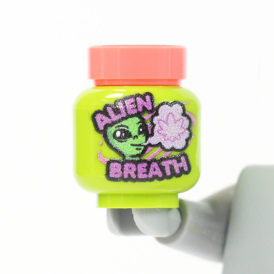BrickTactical Custom Printed LEGO Alien Breathe Leaf Jar