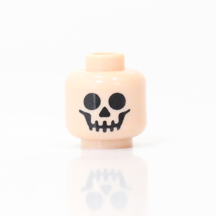 Classic Skeleton Head – custom LEGO-compatible minifigure item by BrickTactical, alternate view