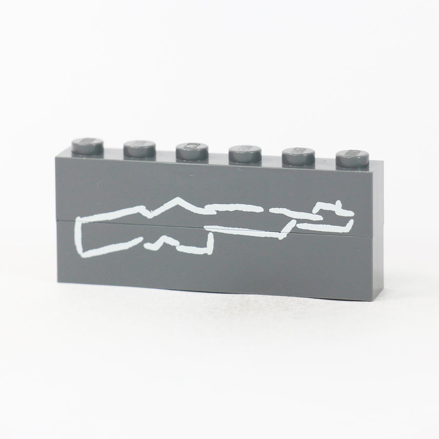 Zombie Wall Brick M1 Carbine – custom LEGO-compatible minifigure item by BrickTactical