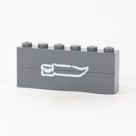 Zombie Wall Brick Bowie Knife