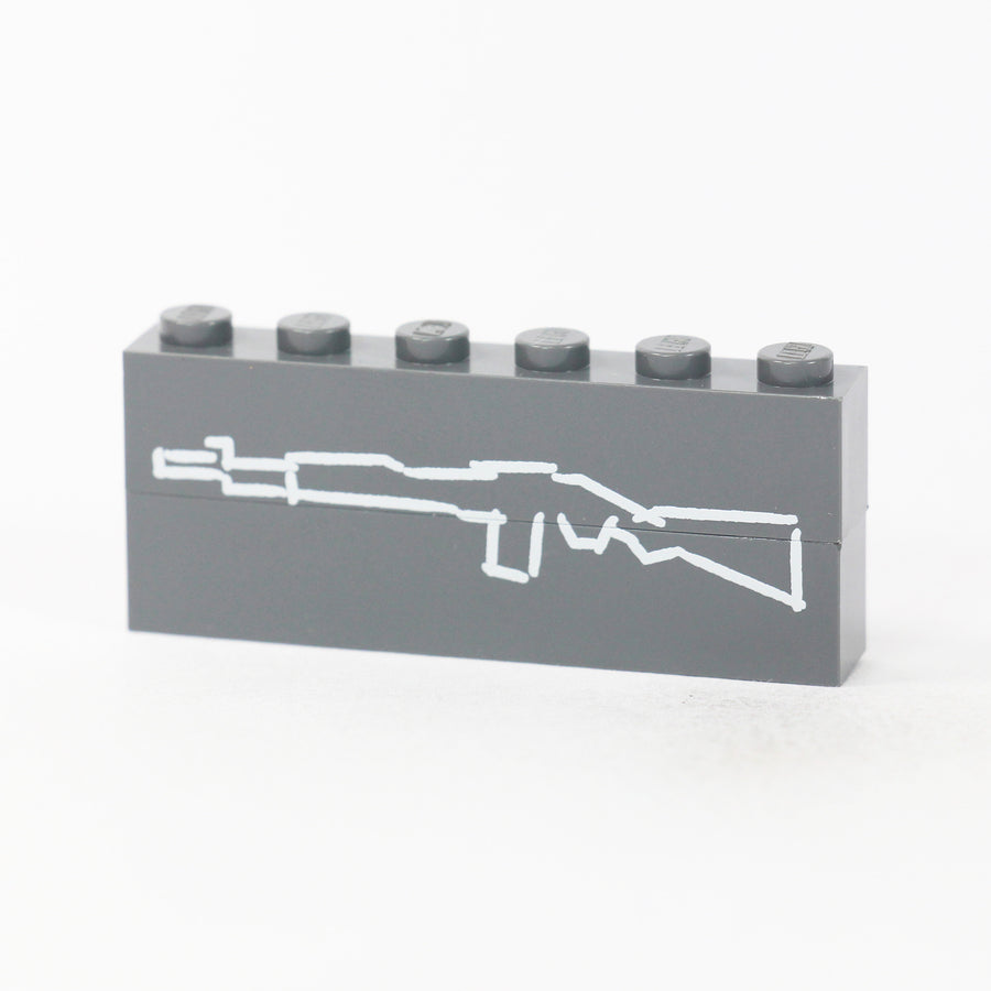 Zombie Wall Brick M14 – custom LEGO-compatible minifigure item by BrickTactical