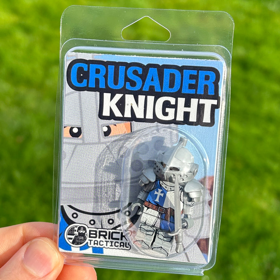 Crusader Knight – custom LEGO-compatible minifigure item by BrickTactical, alternate view