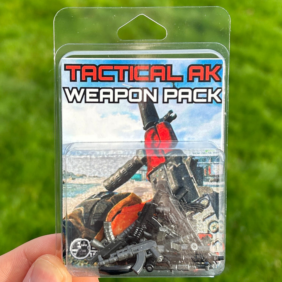 Tactical AK Weapon Pack – custom LEGO-compatible minifigure item by BrickTactical, alternate view