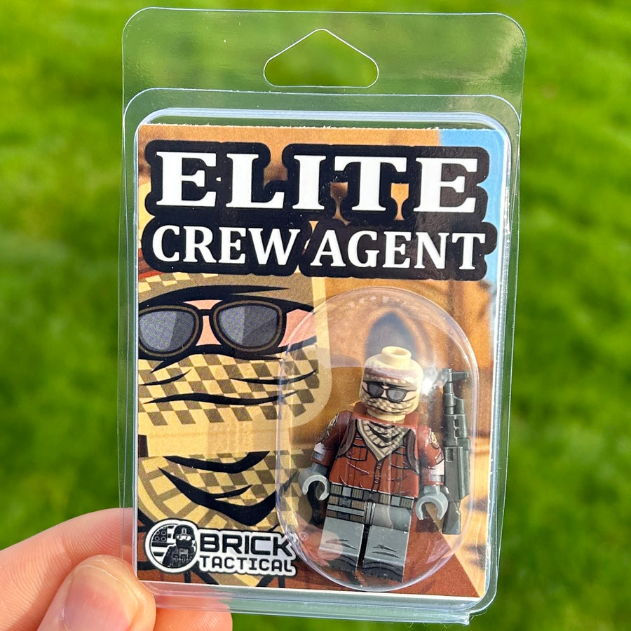 Elite Crew Agent – custom LEGO-compatible minifigure item by BrickTactical, alternate view