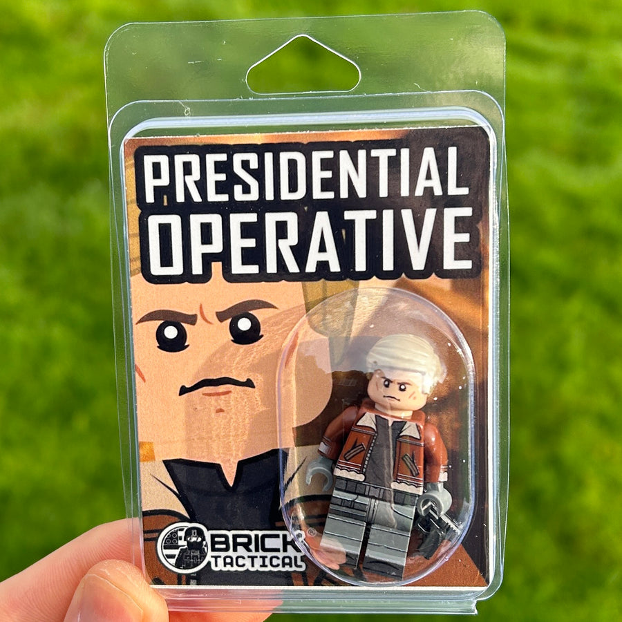 Presidential Operative – custom LEGO-compatible minifigure item by BrickTactical, alternate view