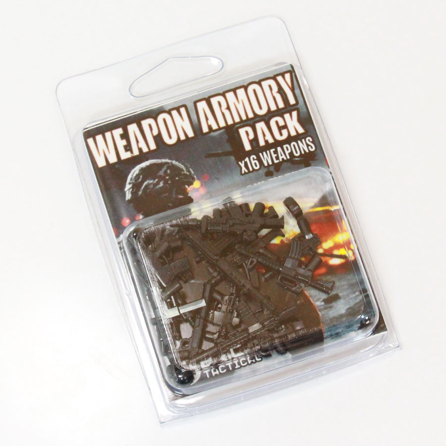 Weapon Armory Pack – custom LEGO-compatible minifigure item by BrickTactical, alternate view