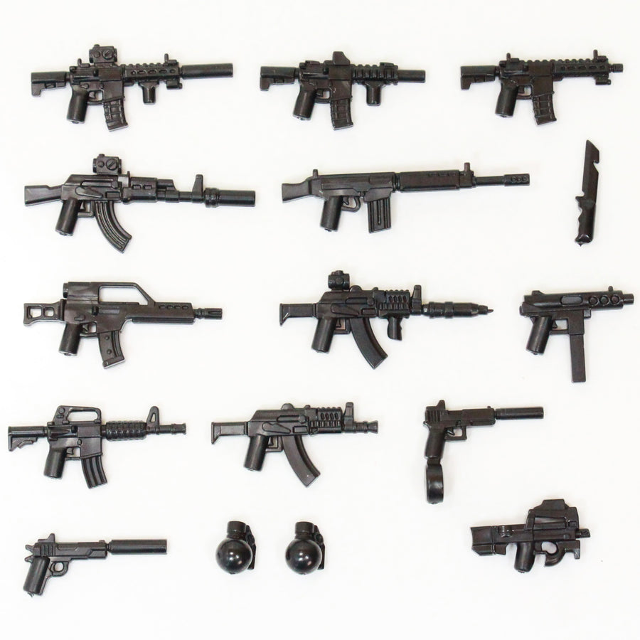 Weapon Armory Pack – custom LEGO-compatible minifigure item by BrickTactical